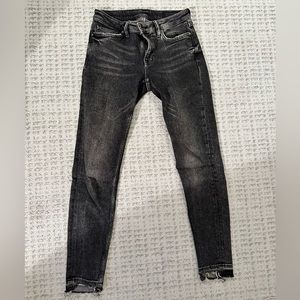 All Saints jeans, mid/low rise, straight leg, size 28 but fits more like a 26